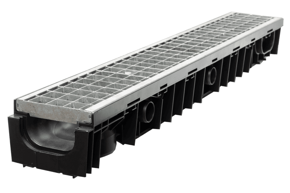 SAB602 Galvanised Steel Grated Channel 100mm X 50mm – SABdrain